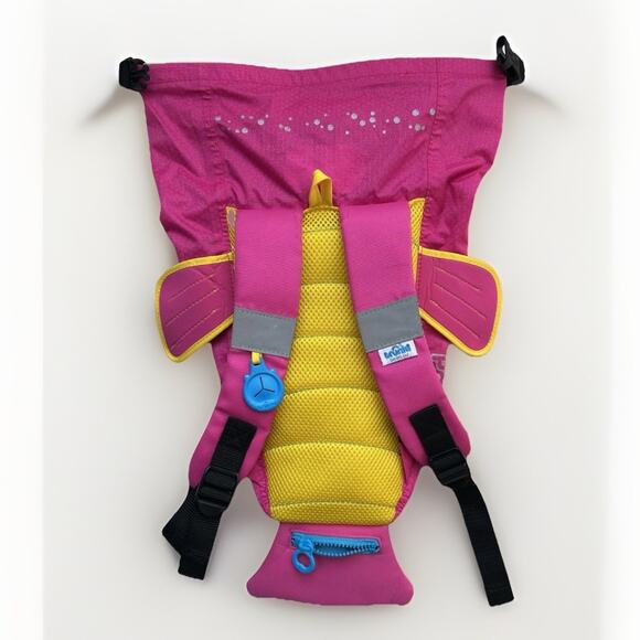Trunki PaddlePak Pink Fish Swim Backpack Beach Pool Water Resistant Toddler Size - Picture 4 of 10